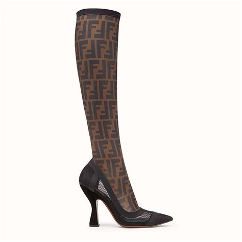 fendi mesh boots|Fendi women's shoes.